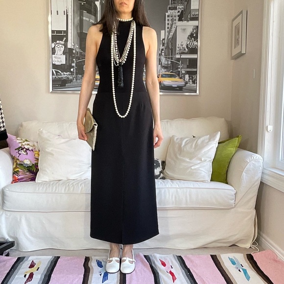 Black straight cut maxi skirt - Picture 1 of 17